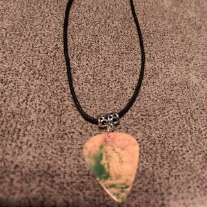 RUSH 1975 ALBUM COVER GUITAR PICK NECKLACE